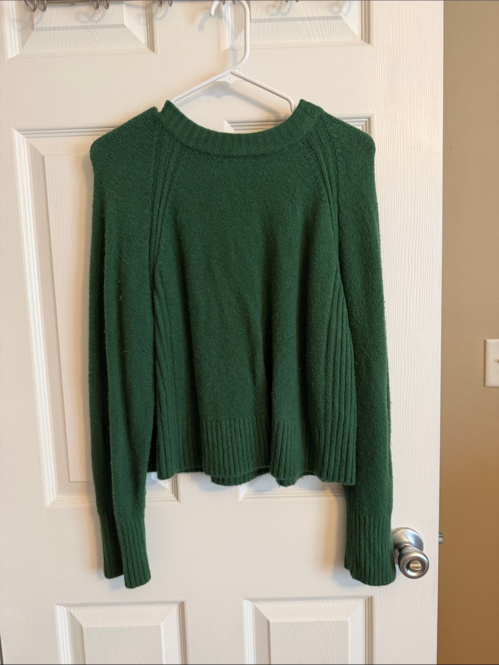 Women's Green Crewneck Sweater